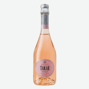 Вино игристое Такар розовое экстра брют 0,75л