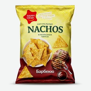 Чипсы кукурузные Happy Nachos со вкусом барбекю, 75г пакет