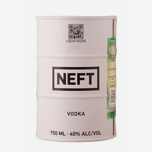 Водка Нефть белая упаковка 0.75л