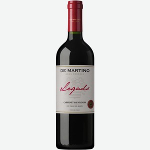 Вино  Де Мартино , Легадо Каберне Совиньон, 2016, 2016, 750 мл, Красное, Сухое