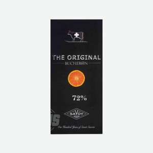 Шоколад BUCHERON Горький с кус апельсина 90г