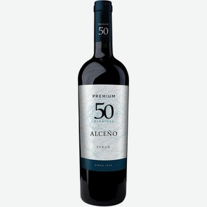 Вино Альсеньо, Сира Премиум  50 Баррикас , 750 мл, Красное, Сухое