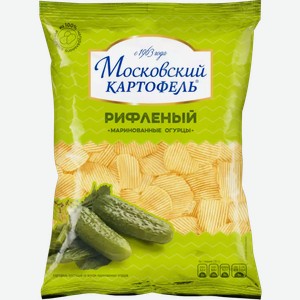 Чипсы Московский Картофель Рифленные Со Вкусом Маринованных Огурцов 150Г