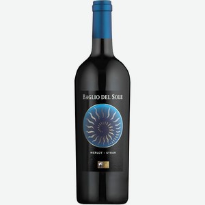 Вино  Бальо дель Соле  Мерло-Сира, 2018, 2018, 750 мл, Красное, Сухое