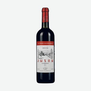 Вино красное Лыхны полусладкое, 10% 0,75 л