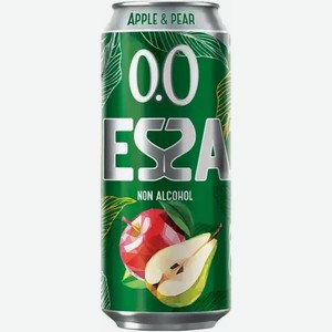 Пивной Напиток Б/А Essa Яблоко И Груша Светл. Фильтр. Пастер. Ж/Б 0,45Л
