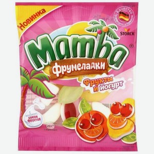 Жевательный мармелад Мамба Фрумеладки фрукты и йогурт 70гр 0.07л