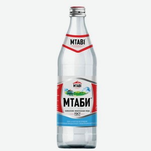 МТАБИ 0.45л ст. Вода минеральная питьевая лечебно-столовая газ:Нагутская-26