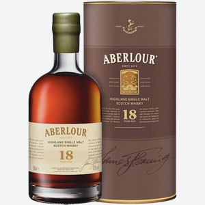 Виски Aberlour Aged 18 Years Double Cask Matured в подарочной упаковке 0.7 л