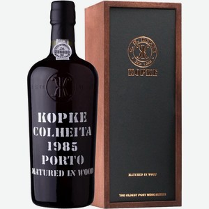 Вино Копке, Колейта 1985 Порто, в деревянной коробке, 1985, 750 мл, Портвейн, Сладкое