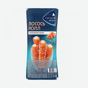 Лососевые палочки Лосось-ролл имитация с сыром охл. 180 г Русскрое море
