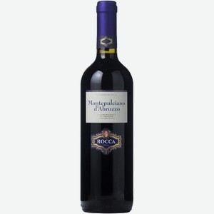 Вино  Рокка  Монтепульчано д Абруццо, 750 мл, Красное, Сухое