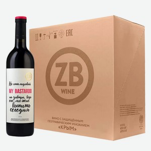 Вино ZB Wine BASTARDO «Не откладывай ....» 2024 (6 шт.) 0.75 л