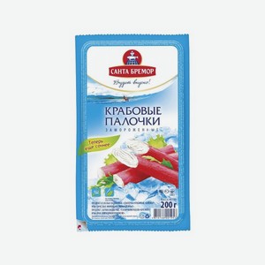 Палочки САНТА БРЕМОР крабовые 200г