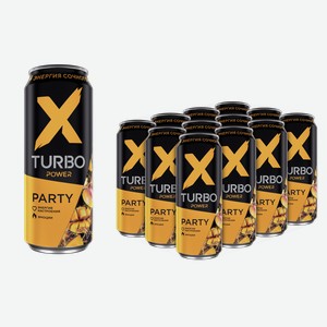 Напиток тонизирующий X-Turbo Party 450мл Энергия сочного манго