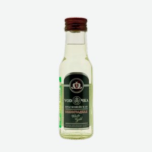 Водка виноградная ПРАСКОВЕЙСКАЯ ВОДОЧКА «Вайт Голд» 0.1 л 0.1 л