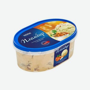 Мороженое АНГАРИЯ Пломбир фисташка миндаль 450г лоток БЗМЖ