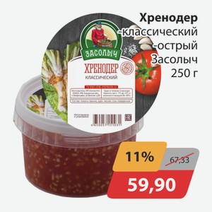Хренодер классический острый Засолыч 250г
