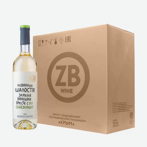 Вино ZB Wine CHARDONNAY «Невинные шалости» 2024 (6 шт.) 0.75 л