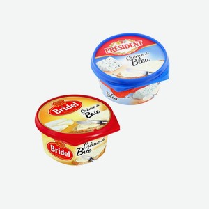 Сыр плавленый Президент «CRÈME DE BRIE» 50% 125г в ассортименте