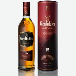 Виски ГЛЕНФИДДИК 15 лет Scotch Single Malt Speyside 0.7л