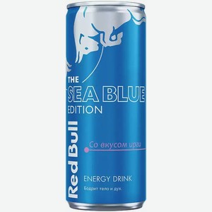 Энергетический Б/А Напиток Red Bull Sea Blue Edition Со Вкусом Ирги Ж/Б 0,25Л