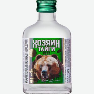 Водка Хозяин Тайги Люкс 40% Фляга 0,1Л