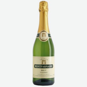 Монпарнас Вино Игристое Белое Брют 0.75л