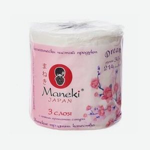 Бумага туалетная МАНЕКИ Каби 3сл 1рул