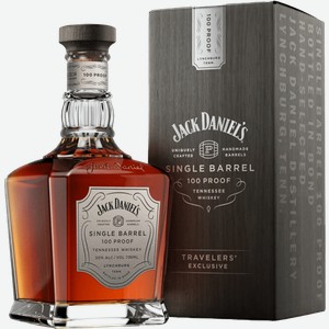 Виски Jack Daniels Single Barrel Tennessee в подарочной упаковке 0.75 л