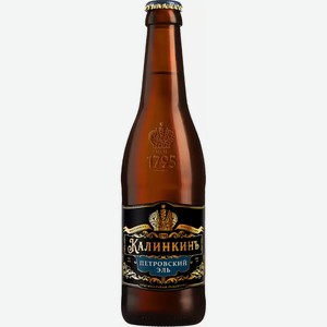 Пиво Калинкинъ Петровский Эль Светл. Фильтр. Пастер. Ст/Б 0,4Л