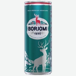 Вода  Боржоми , в жестяной банке, 330 мл