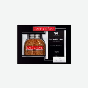 Кофе Подарочный набор: Кофе Cafe Creme 90 г. + горький шоколад Bucheron The Original 90г 0.09кг