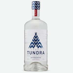 Водка Tundra Authentic Водка крайнего севера 40% 1л А,1,2,6