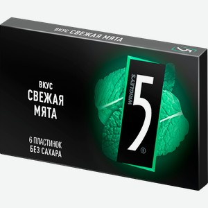Резинка жевательная Five 15,6гр Свежая мята