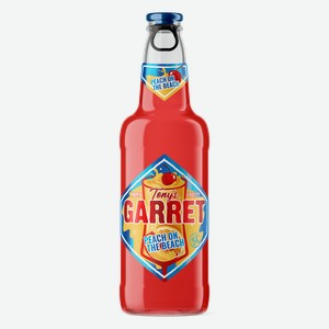 Напиток пивной Tony s Garret Hard Peach on the Beach 4,6% 0,4л стекло