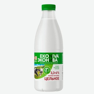 Молоко цельное 3,3-6% Эконива 1л п/б