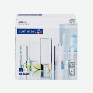 Набор стопок LUMINARC Исландия 60мл 6шт