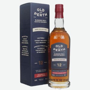 Виски Old Perth Aged 12 Years blended malt в подарочной упаковке 0.7 л