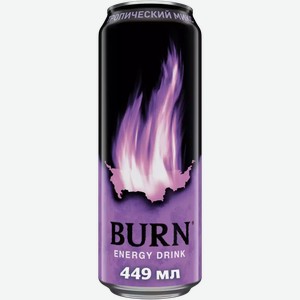 Энергетический Б/А Напиток Burn Energy Drink Тропический Микс Ж/Б 0,449Л