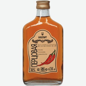 Настойка горькая Белебеевская перцовая 40% 0,25л