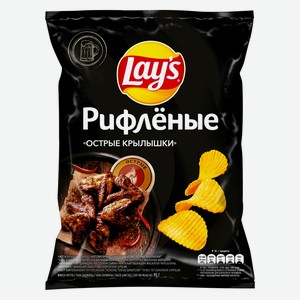Чипсы LAY S Рифленые Острые Крылышки, 95 г