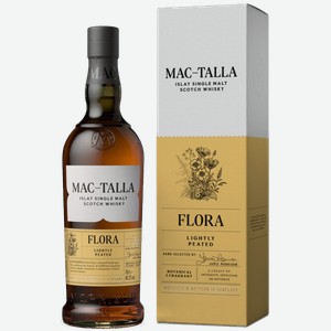 Виски Mac-Talla Single Malt Flora Lightly Peated в подарочной упаковке 0.7 л