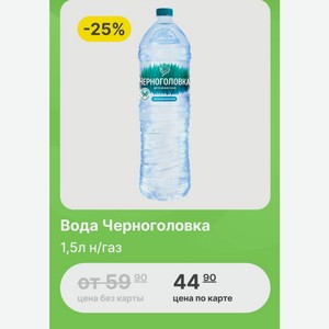 Вода Черноголовка 1,5л н/газ