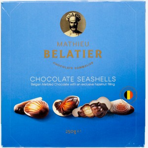 Шоколадные конфеты ракушки Mathieu Belatier 250 г