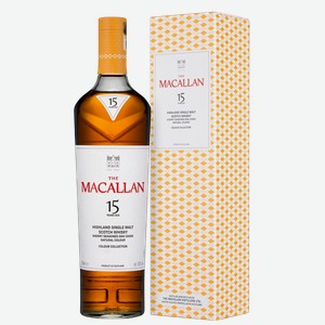 Виски Macallan Colour Collection 15 years old в подарочной упаковке 0.7 л