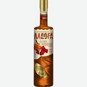 Ликер Ладога,  Рябиновая  На коньяке, настойка сладкая, 500 мл