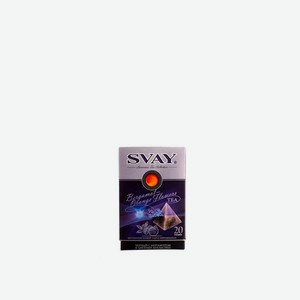 Чай Svay черный с бергамотом и цветами апельсина 20 пакетиков 0.036л