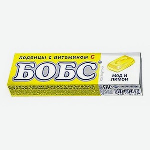 Леденцы Бобс 35гр Мед и Лимон Витамином С