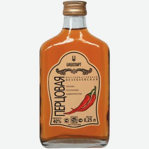 Настойка горькая Белебеевская перцовая 40% 0,25л Охота